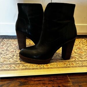 Lucky Brand Black Heeled Boots